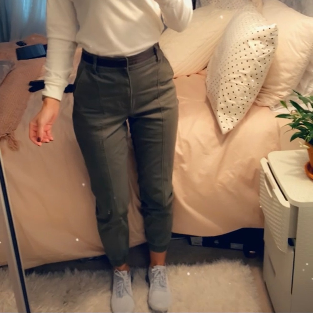 Hollister S ultra-highrise pants in military green